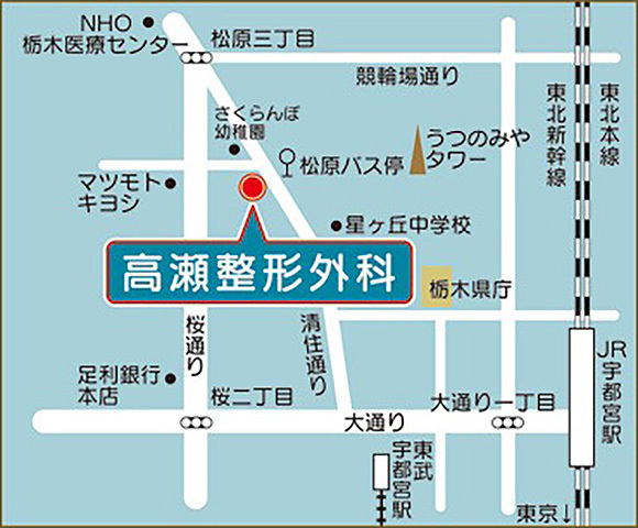高瀬整形外科　地図